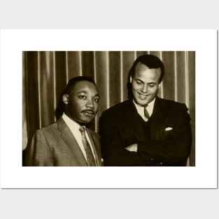 Martin Luther King Jr. & harry belafonte Posters and Art